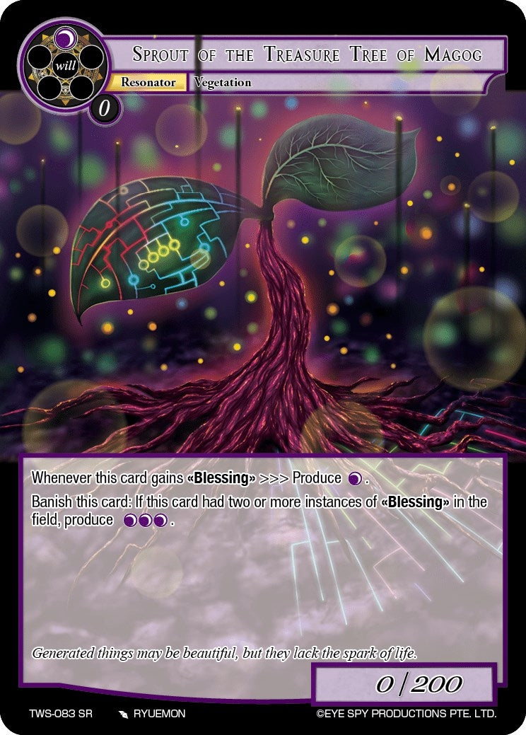 Image for Sprout of the Treasure Tree of Magog (The War of the Suns) (TWS-083 SR) - Force of Will