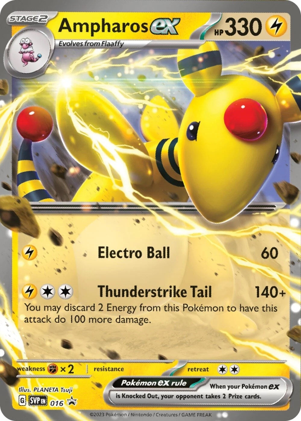 Image for Ampharos ex - 016 (SV: Scarlet & Violet Promo Cards) (016) - Pokemon