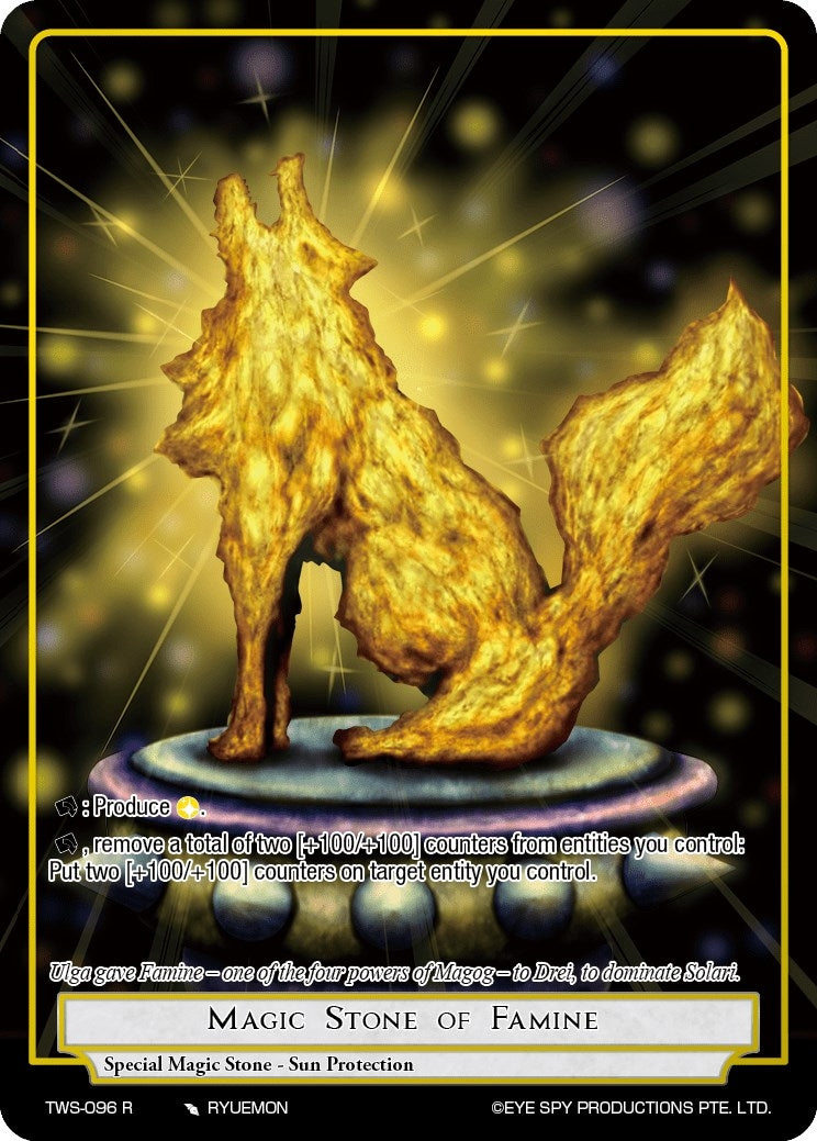 Image for Magic Stone of Famine (The War of the Suns) (TWS-096 R) - Force of Will