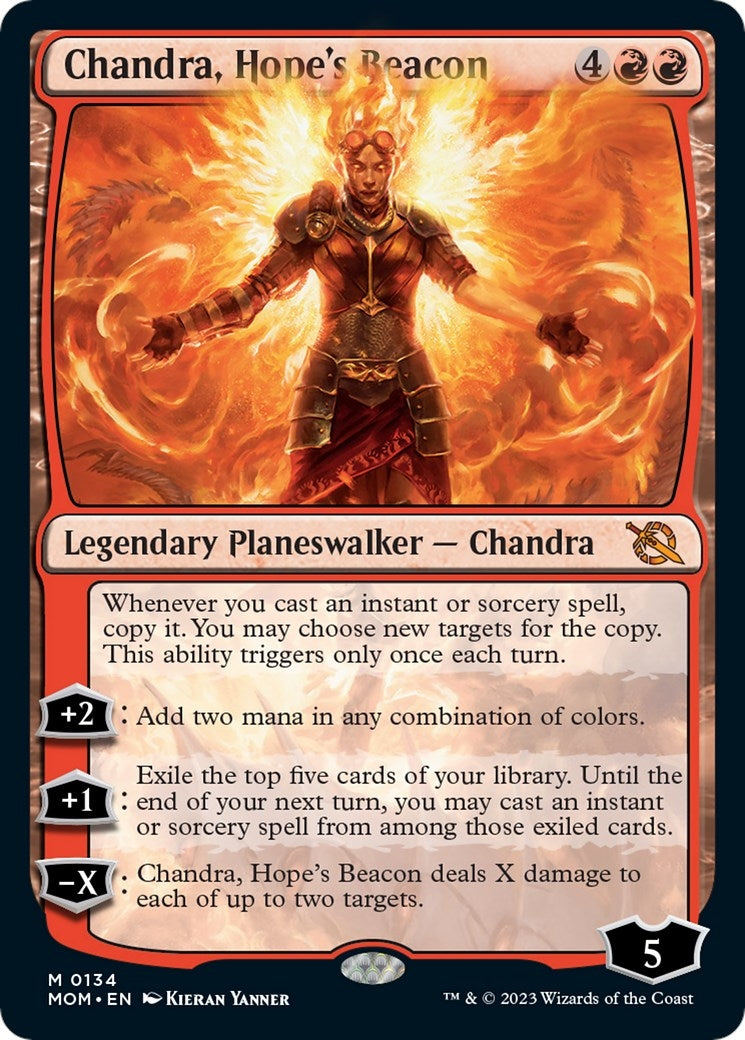 Image for Chandra, Hope's Beacon (March of the Machine) (134) - Magic: The Gathering