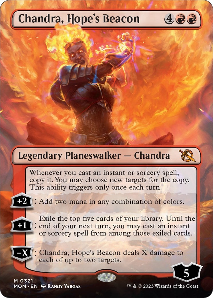 Image for Chandra, Hope's Beacon (Borderless) (March of the Machine) (321) - Magic: The Gathering