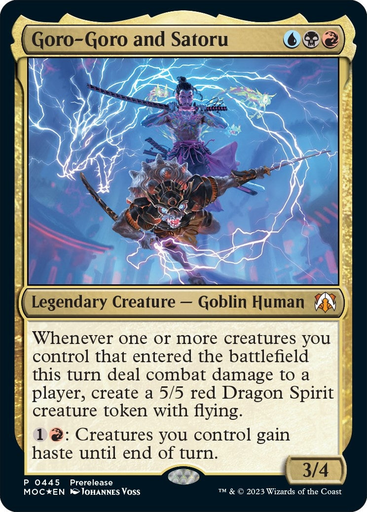 Image for Goro-Goro and Satoru (Prerelease Cards) (445) - Magic: The Gathering