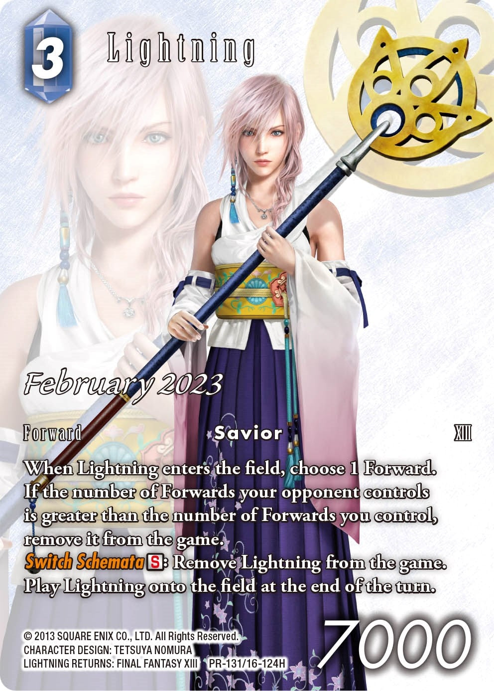 Image for Lightning (February 2023) (FF: Promo Cards) (PR-131/16-124H) - Final Fantasy TCG