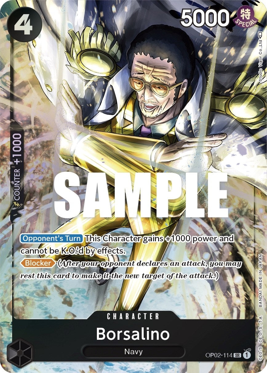 Image for Borsalino (Alternate Art) (Paramount War) (OP02-114) - One Piece Card Game