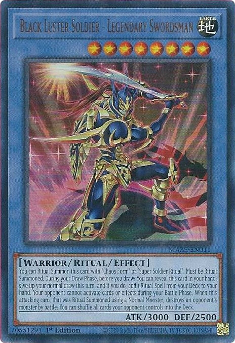 Image for Black Luster Soldier - Legendary Swordsman (Maze of Memories) (MAZE-EN011) - YuGiOh