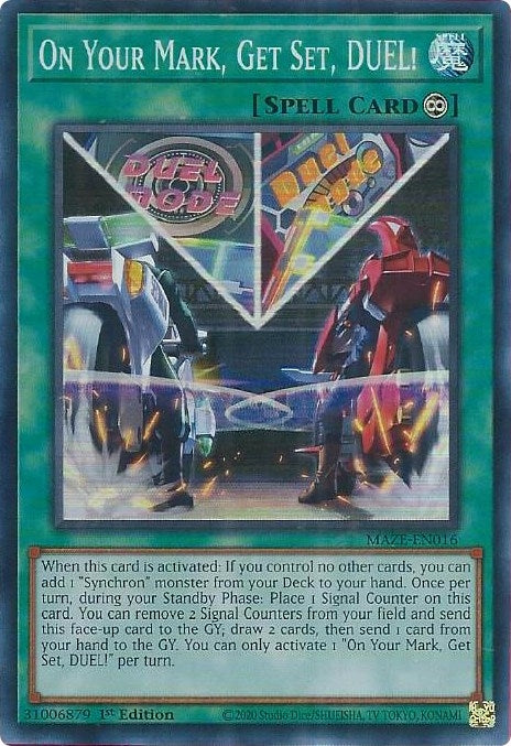 Image for On Your Mark, Get Set, DUEL! (Maze of Memories) (MAZE-EN016) - YuGiOh