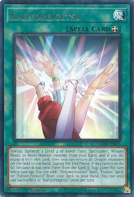 Image for Kahyoreigetsu (Maze of Memories) (MAZE-EN025) - YuGiOh