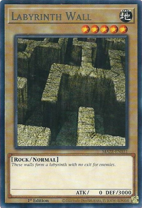 Image for Labyrinth Wall (Maze of Memories) (MAZE-EN031) - YuGiOh