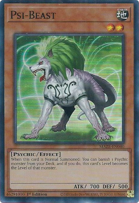 Image for Psi-Beast (Maze of Memories) (MAZE-EN040) - YuGiOh