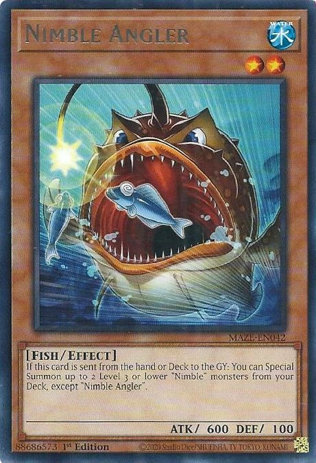 Image for Nimble Angler (Maze of Memories) (MAZE-EN042) - YuGiOh