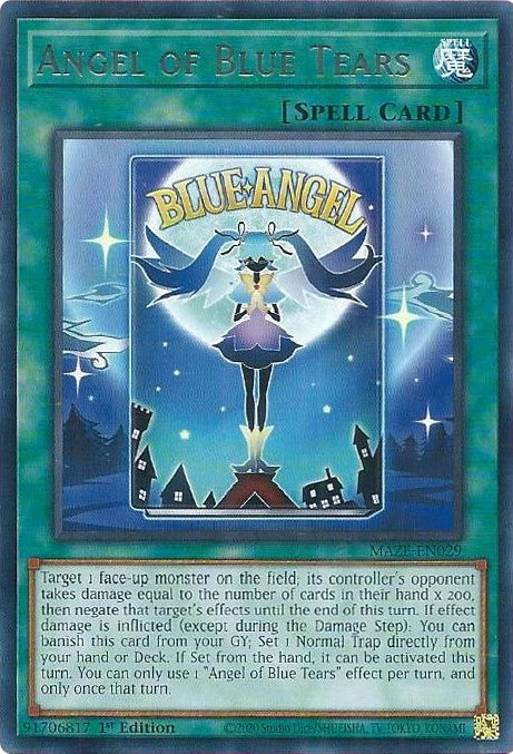 Image for Angel of Blue Tears (Maze of Memories) (MAZE-EN029) - YuGiOh