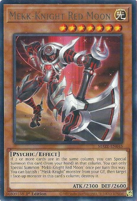 Image for Mekk-Knight Red Moon (Maze of Memories) (MAZE-EN045) - YuGiOh