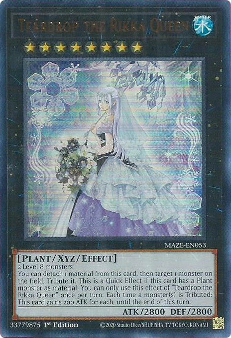 Image for Teardrop the Rikka Queen (Maze of Memories) (MAZE-EN053) - YuGiOh