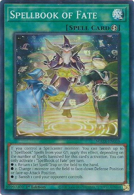 Image for Spellbook of Fate (Maze of Memories) (MAZE-EN059) - YuGiOh