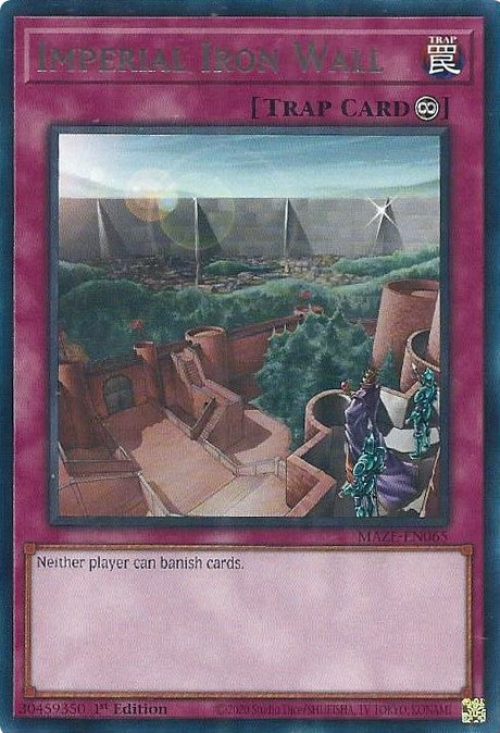 Image for Imperial Iron Wall (Maze of Memories) (MAZE-EN065) - YuGiOh