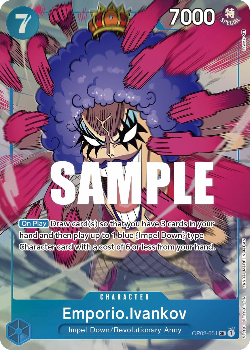 Image for Emporio.Ivankov (051) (Alternate Art) (Paramount War) (OP02-051) - One Piece Card Game