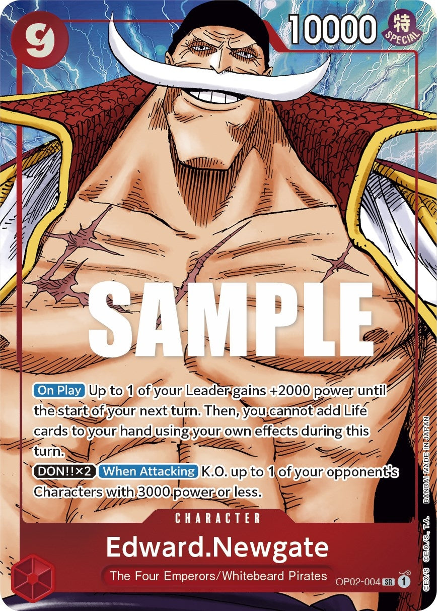Image for Edward.Newgate (004) (Alternate Art) (Paramount War) (OP02-004) - One Piece Card Game
