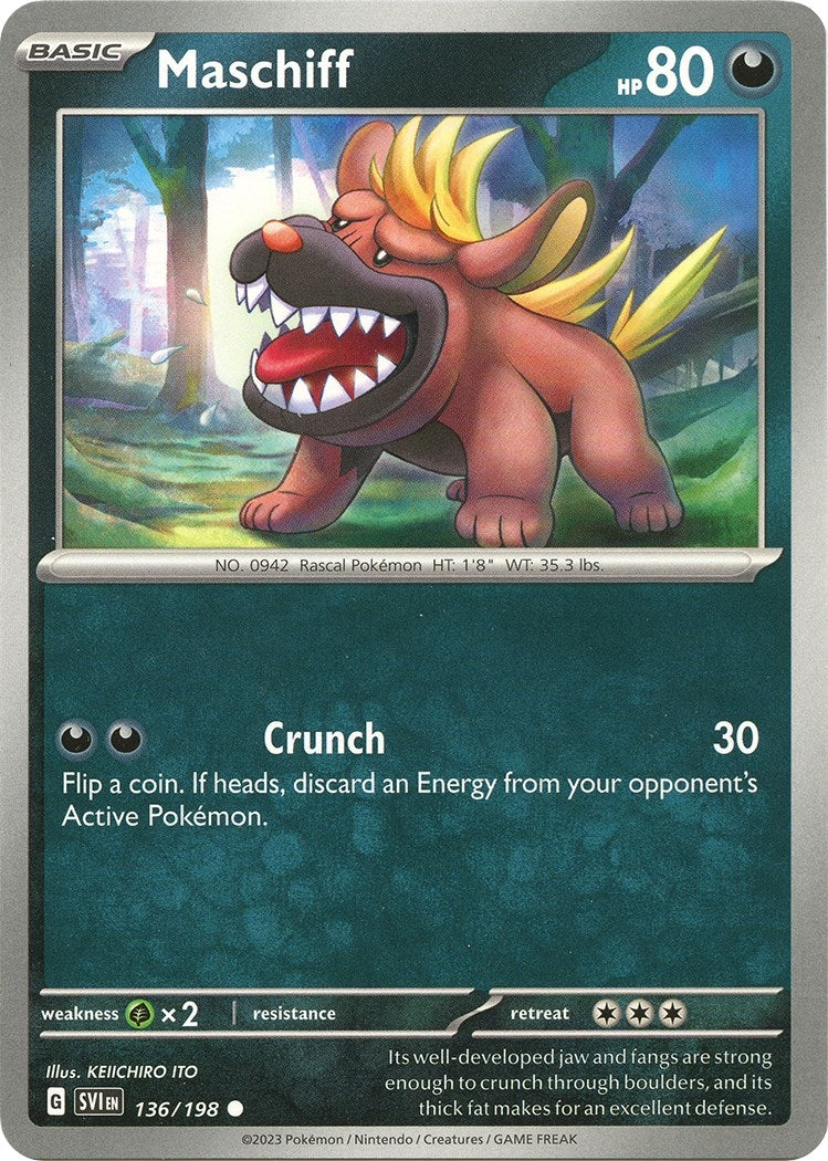 Image for Maschiff (SV01: Scarlet & Violet Base Set) (136/198) - Pokemon