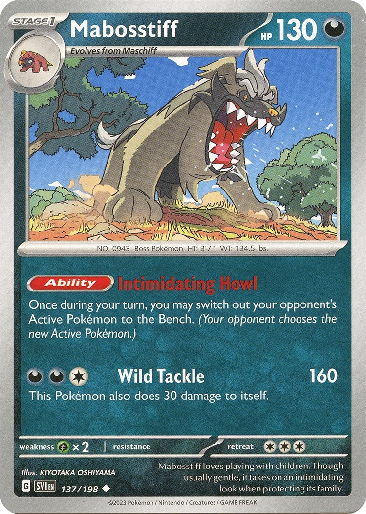 Image for Mabosstiff (SV01: Scarlet & Violet Base Set) (137/198) - Pokemon