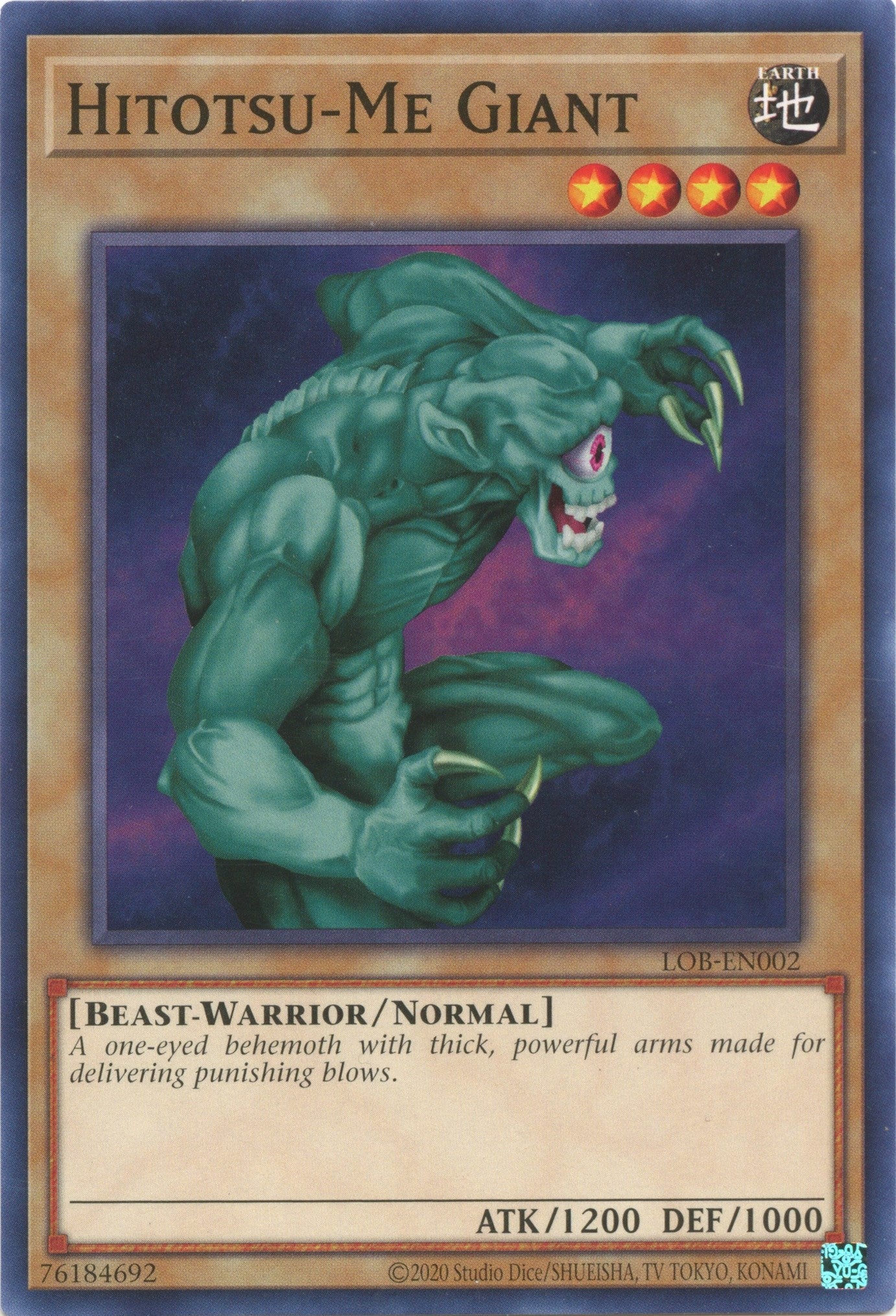 Image for Hitotsu-Me Giant (Legend of Blue Eyes White Dragon (25th Anniversary Edition)) (LOB-EN002) - YuGiOh