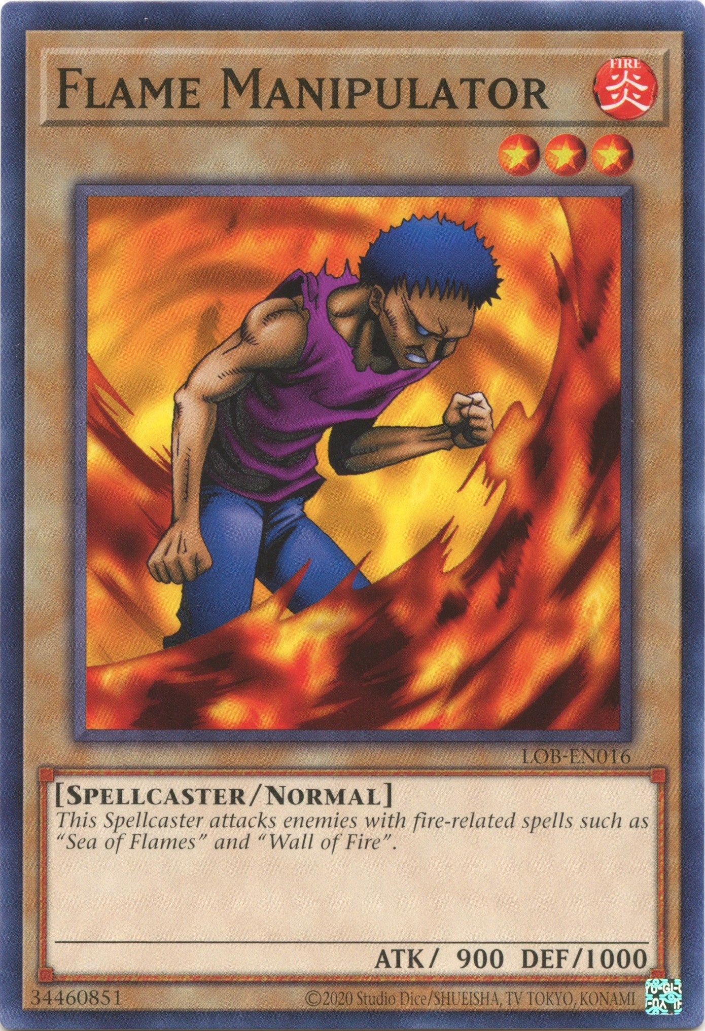 Image for Flame Manipulator (Legend of Blue Eyes White Dragon (25th Anniversary Edition)) (LOB-EN016) - YuGiOh