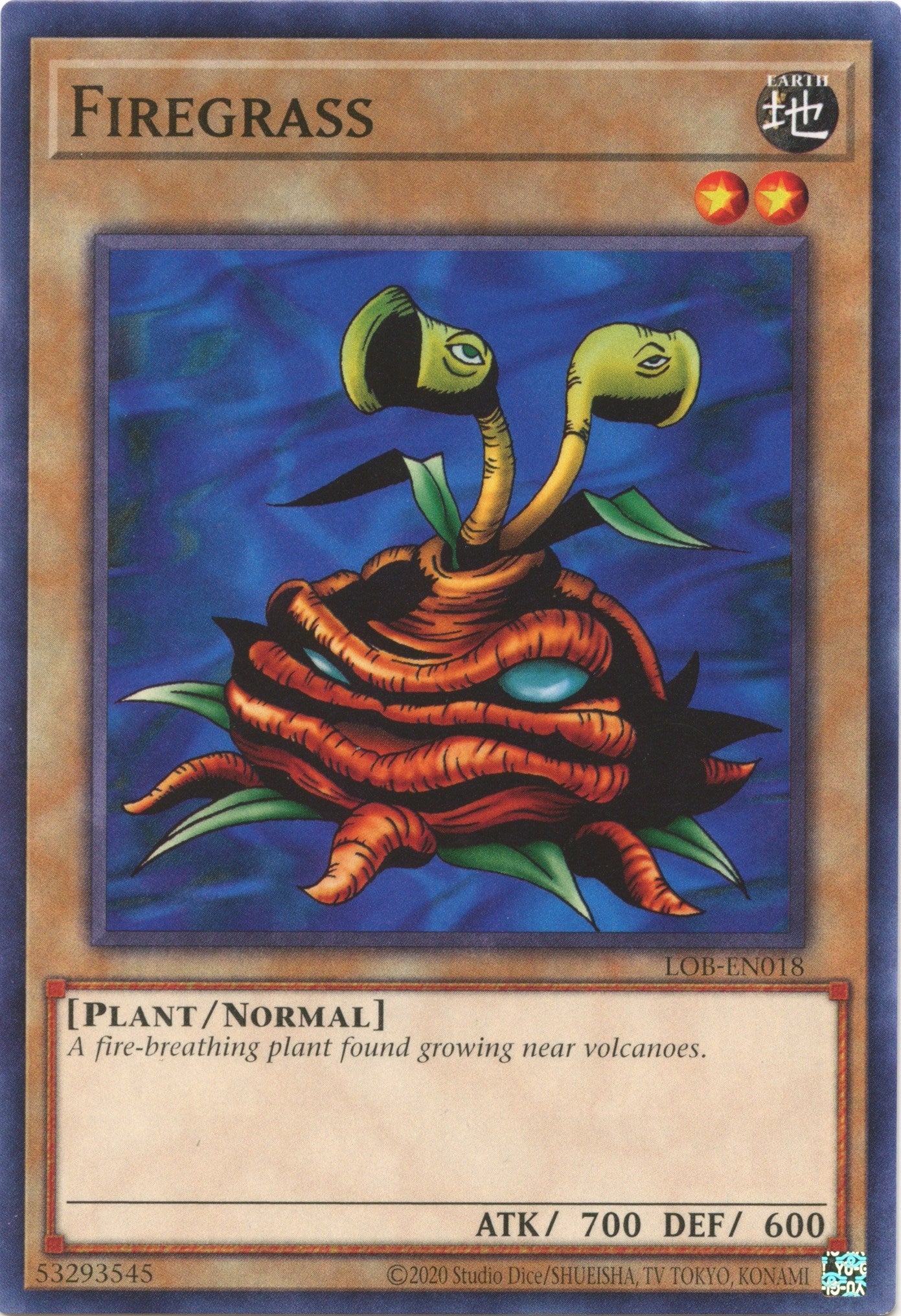Image for Firegrass (Legend of Blue Eyes White Dragon (25th Anniversary Edition)) (LOB-EN018) - YuGiOh