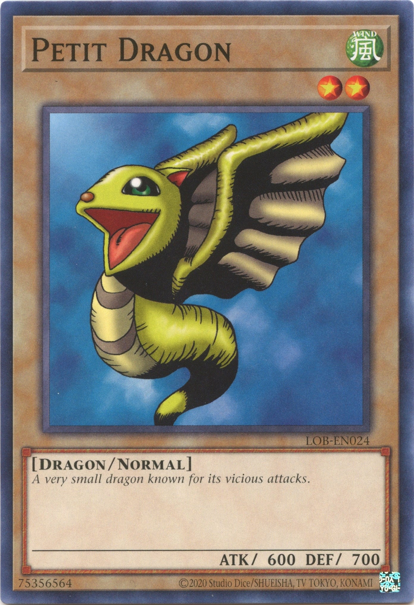 Image for Petit Dragon (Legend of Blue Eyes White Dragon (25th Anniversary Edition)) (LOB-EN024) - YuGiOh