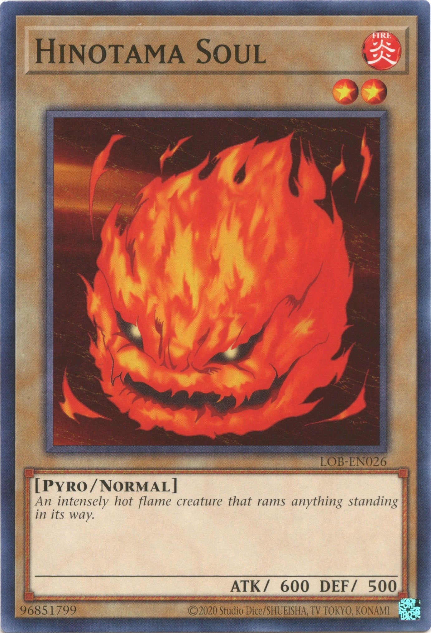 Image for Hinotama Soul (Legend of Blue Eyes White Dragon (25th Anniversary Edition)) (LOB-EN026) - YuGiOh
