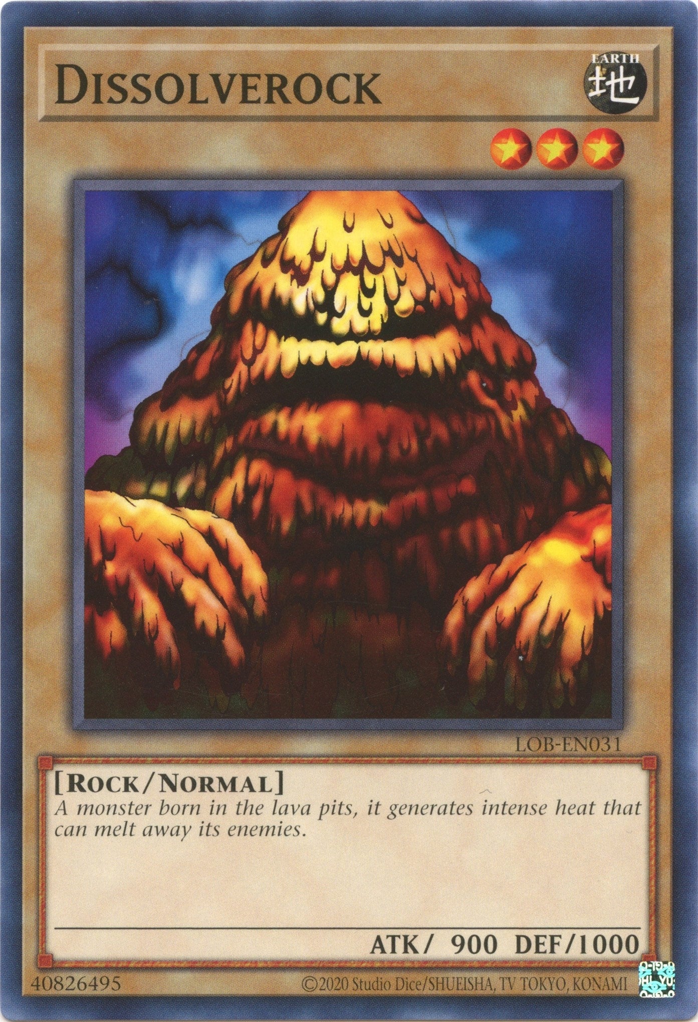 Image for Dissolverock (Legend of Blue Eyes White Dragon (25th Anniversary Edition)) (LOB-EN031) - YuGiOh