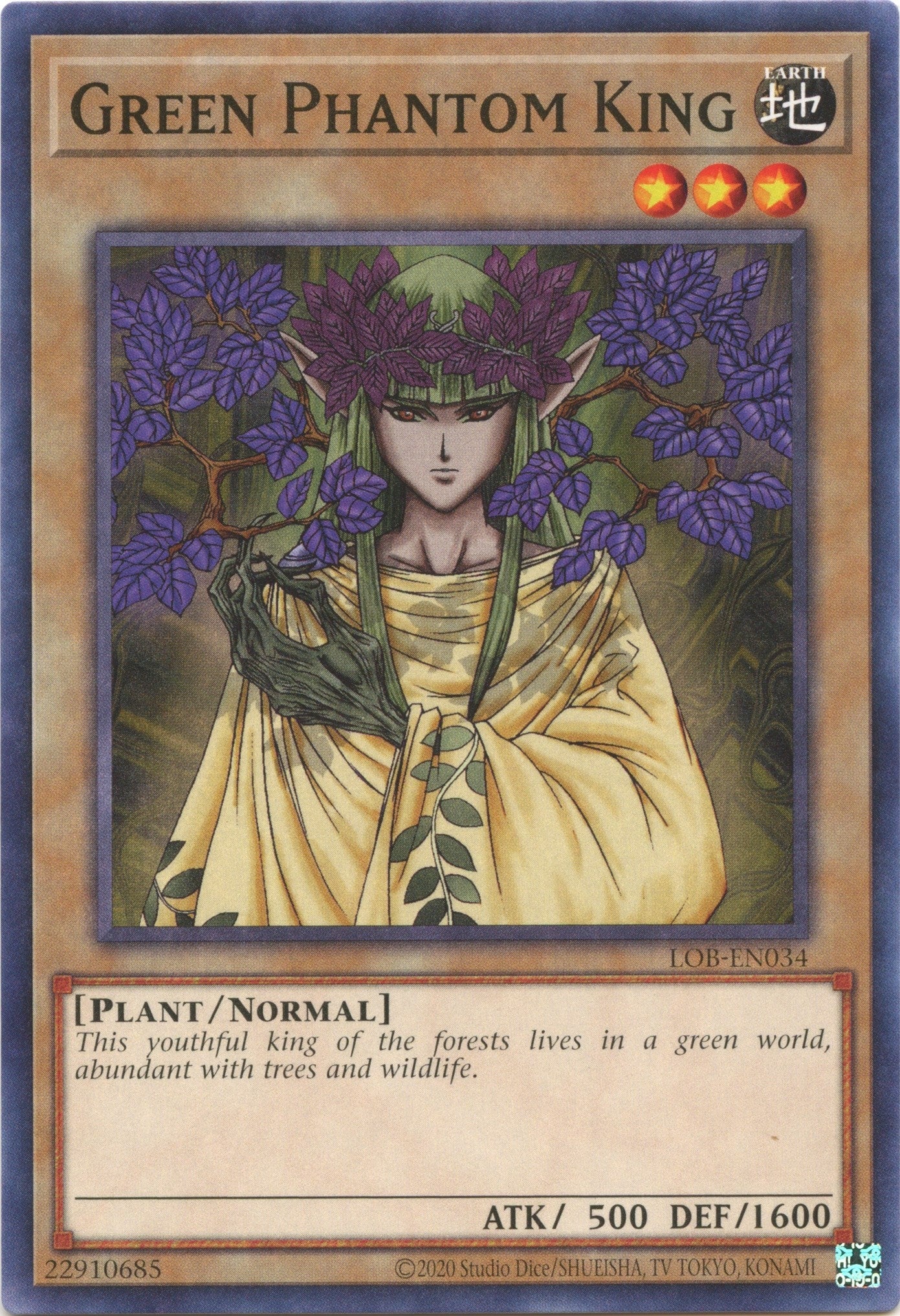 Image for Green Phantom King (Legend of Blue Eyes White Dragon (25th Anniversary Edition)) (LOB-EN034) - YuGiOh