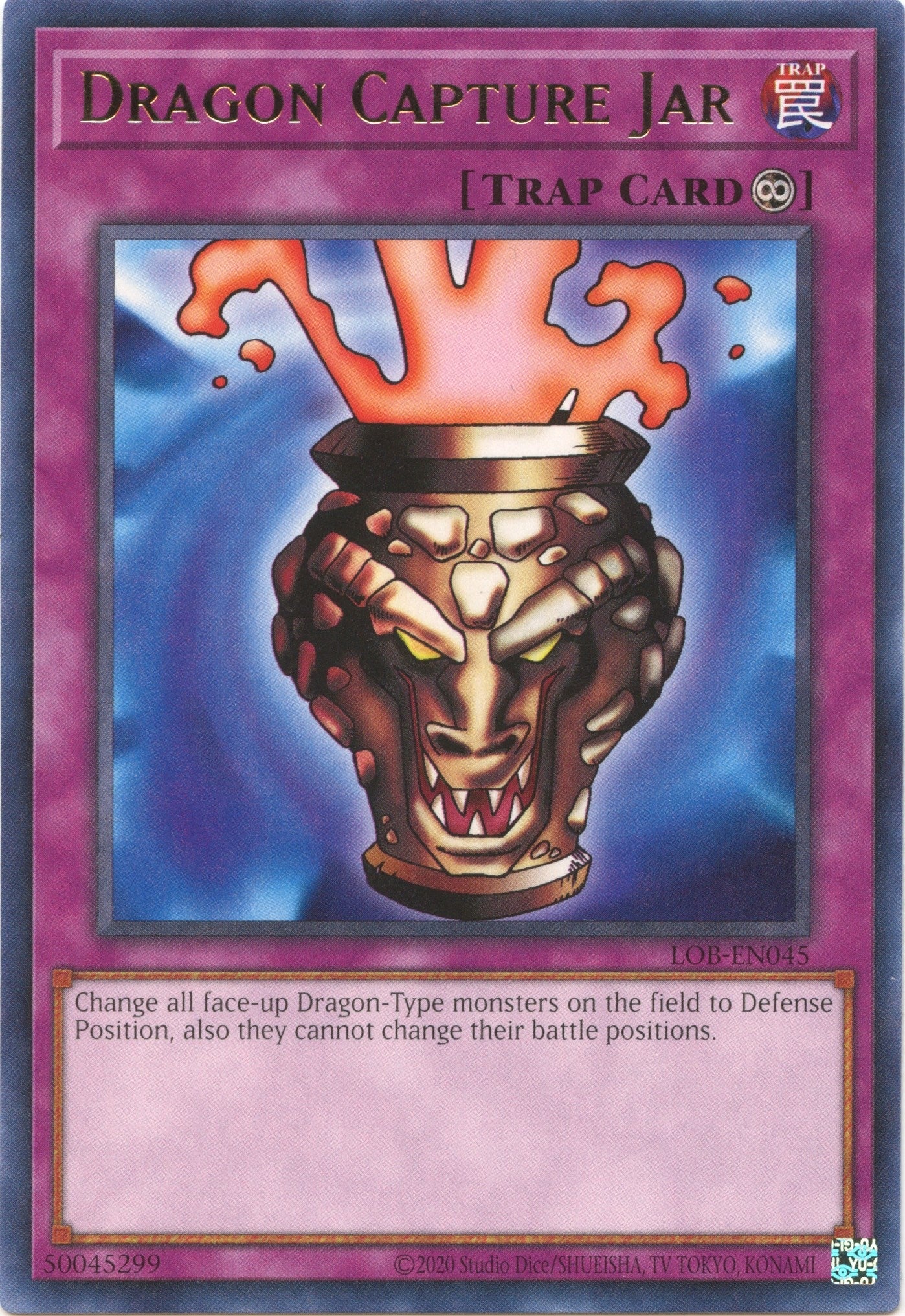 Image for Dragon Capture Jar (Legend of Blue Eyes White Dragon (25th Anniversary Edition)) (LOB-EN045) - YuGiOh