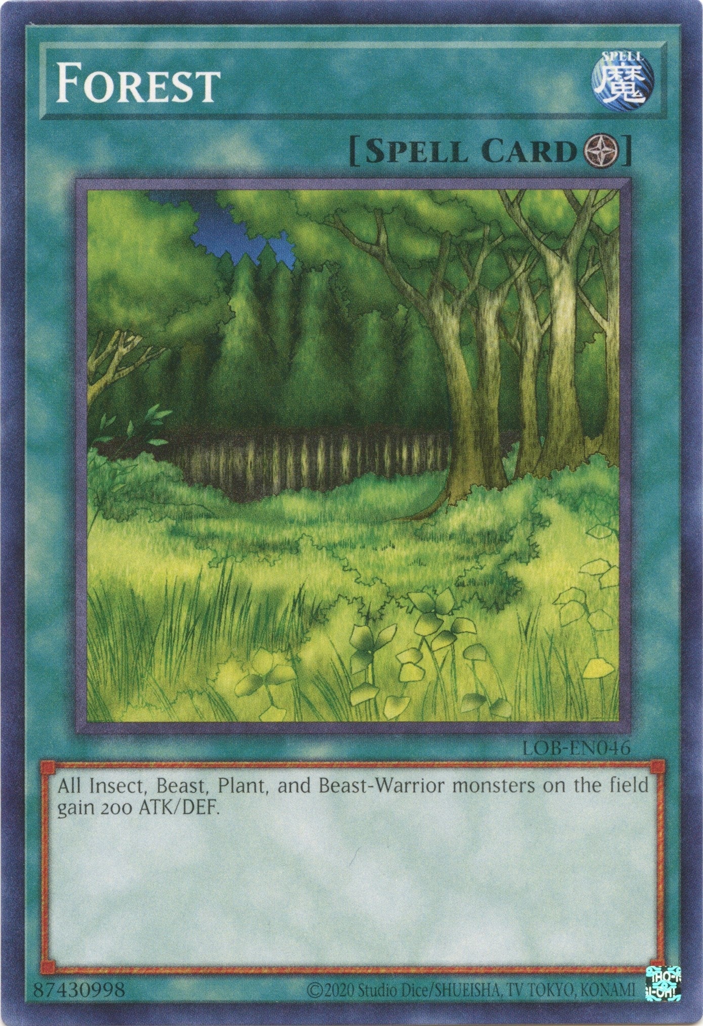 Image for Forest (Legend of Blue Eyes White Dragon (25th Anniversary Edition)) (LOB-EN046) - YuGiOh