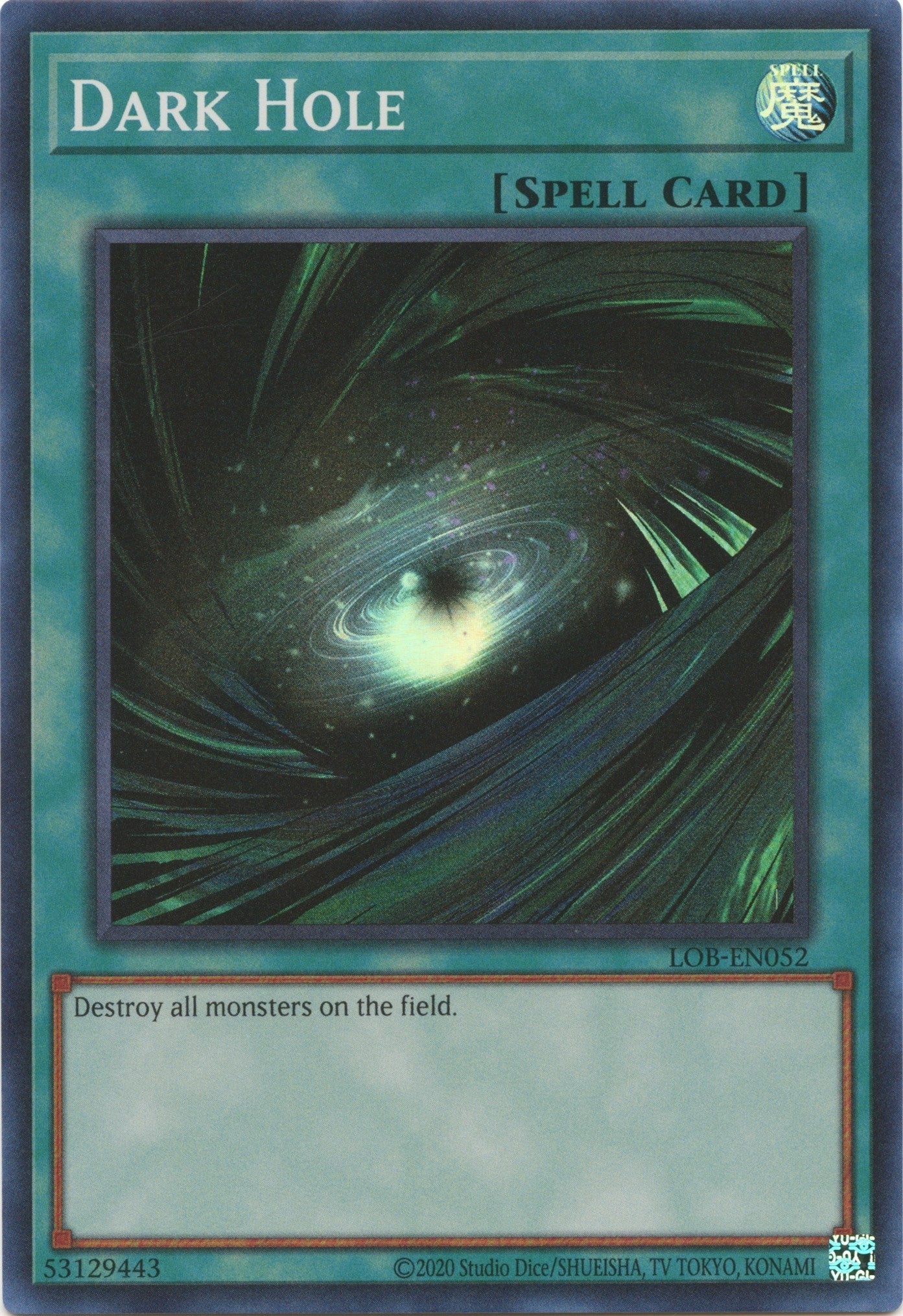 Image for Dark Hole (Legend of Blue Eyes White Dragon (25th Anniversary Edition)) (LOB-EN052) - YuGiOh