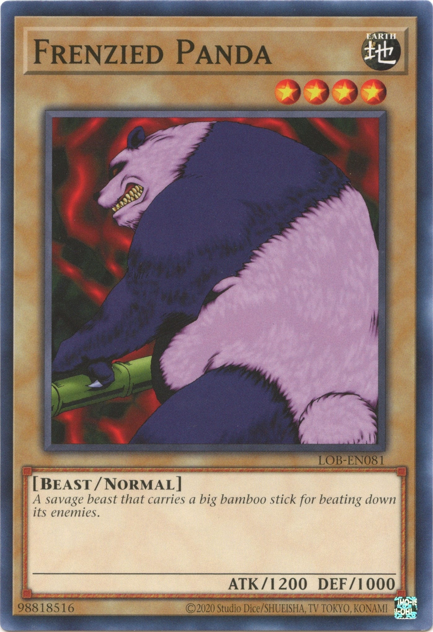 Image for Frenzied Panda (Legend of Blue Eyes White Dragon (25th Anniversary Edition)) (LOB-EN081) - YuGiOh