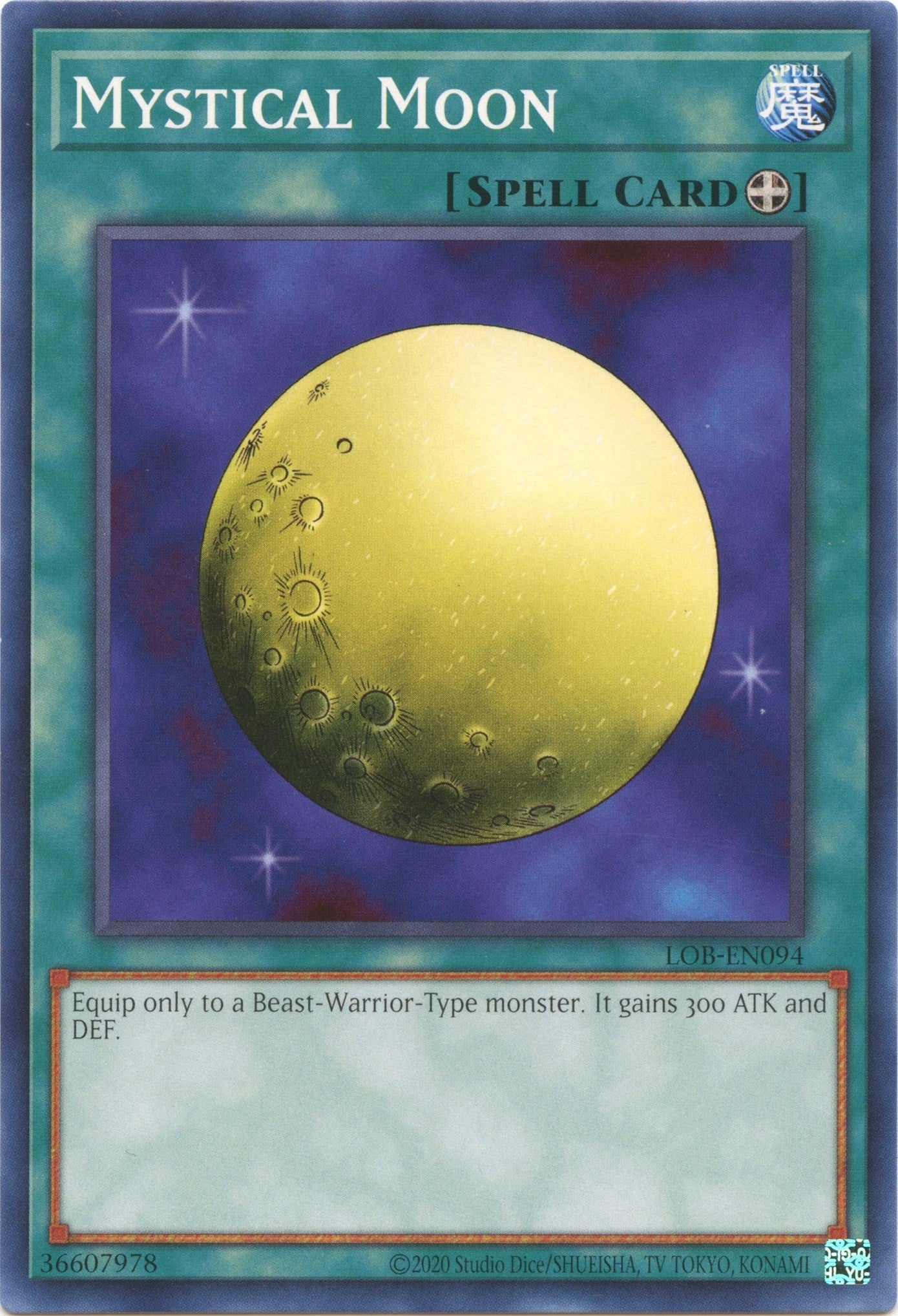 Image for Mystical Moon (Legend of Blue Eyes White Dragon (25th Anniversary Edition)) (LOB-EN094) - YuGiOh