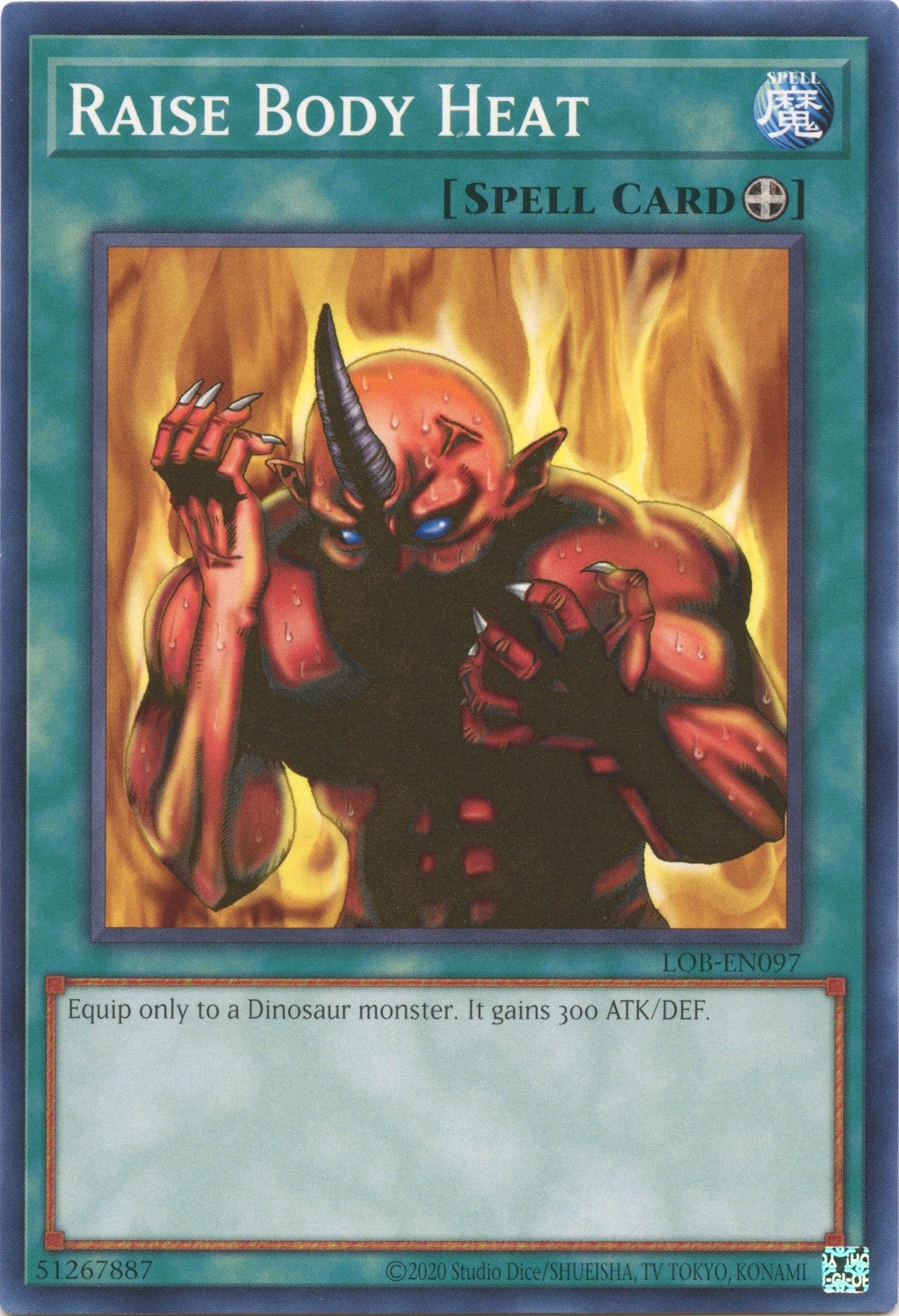 Image for Raise Body Heat (Legend of Blue Eyes White Dragon (25th Anniversary Edition)) (LOB-EN097) - YuGiOh