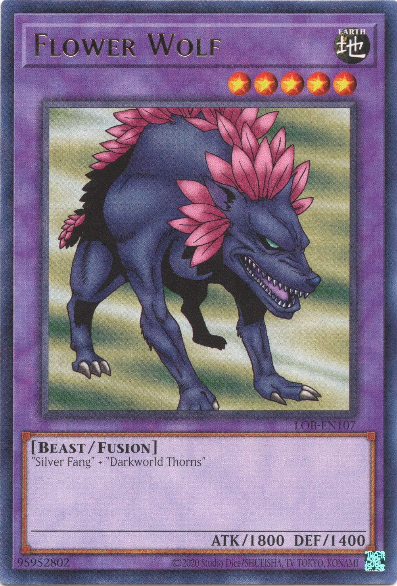 Image for Flower Wolf (Legend of Blue Eyes White Dragon (25th Anniversary Edition)) (LOB-EN107) - YuGiOh
