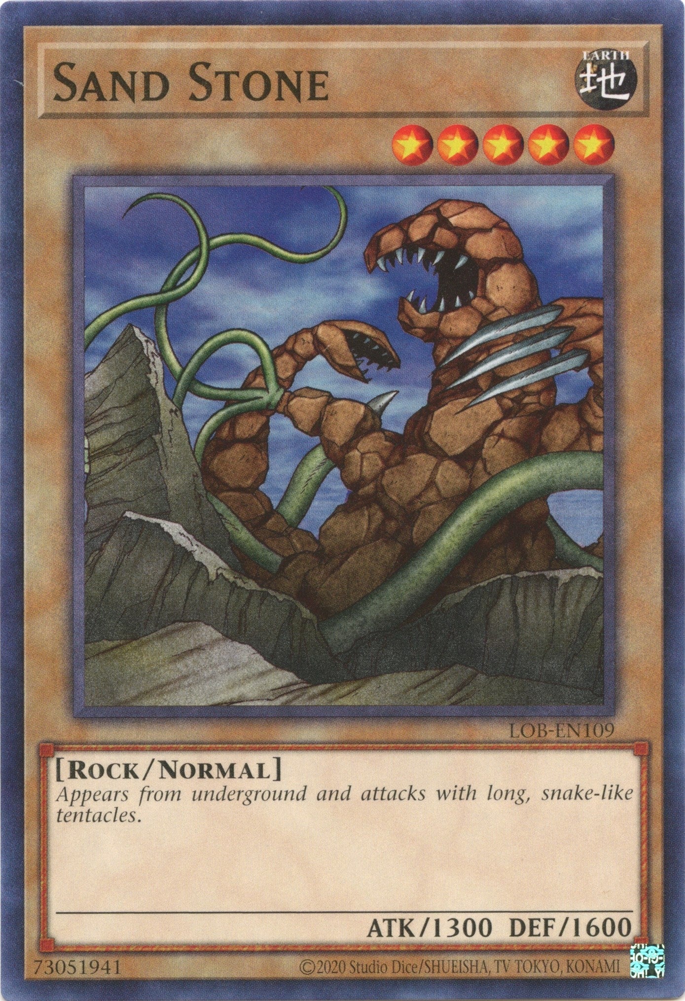 Image for Sand Stone (Legend of Blue Eyes White Dragon (25th Anniversary Edition)) (LOB-EN109) - YuGiOh