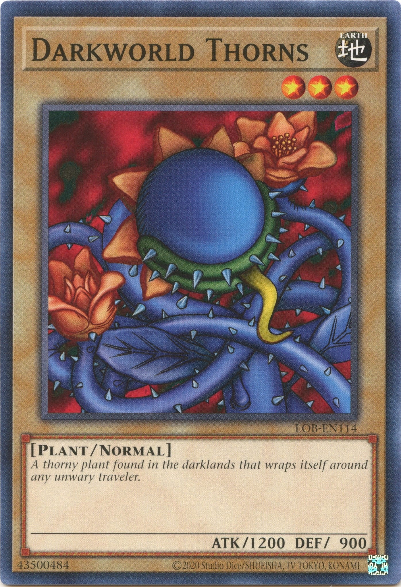 Image for Darkworld Thorns (Legend of Blue Eyes White Dragon (25th Anniversary Edition)) (LOB-EN114) - YuGiOh