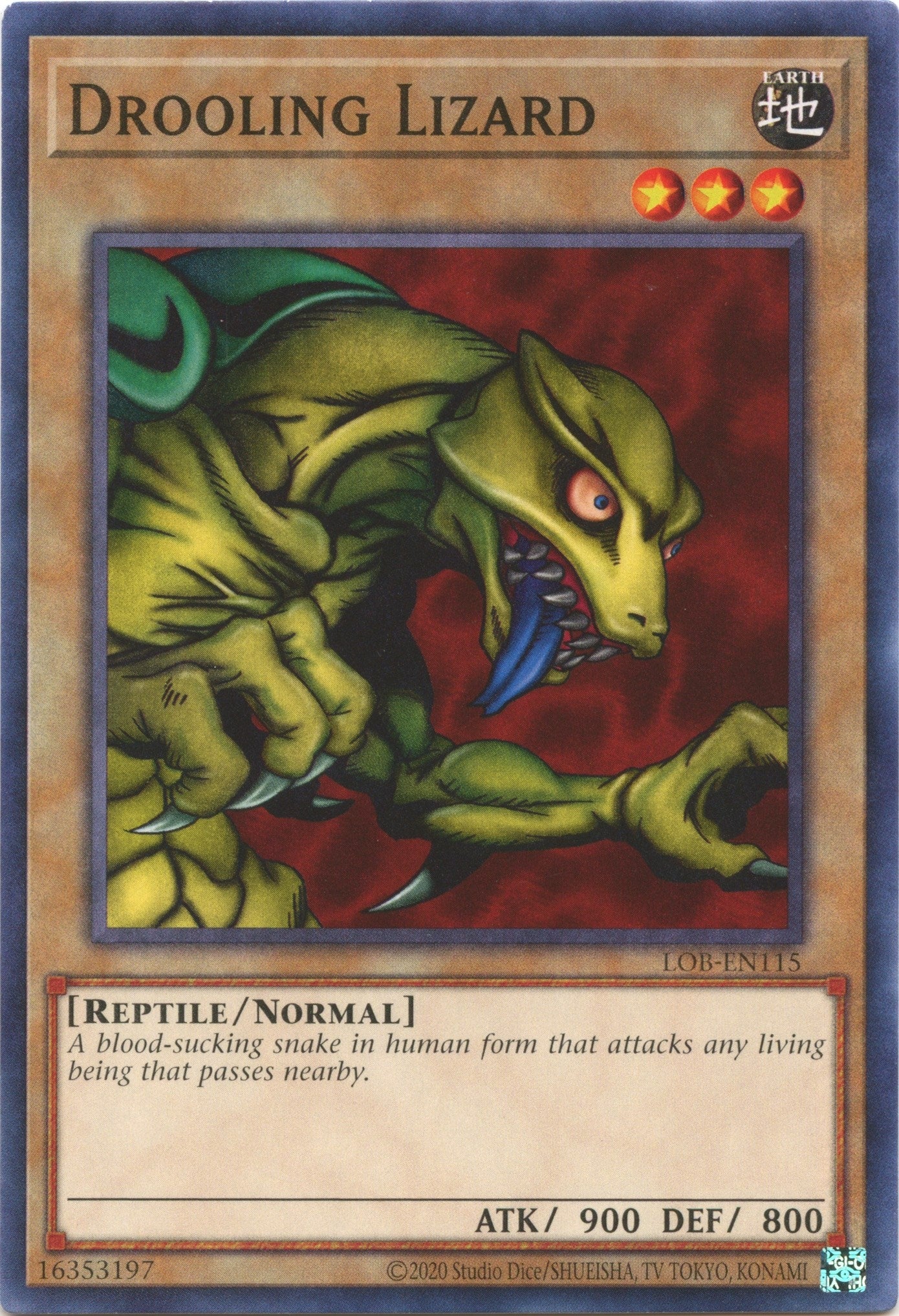 Image for Drooling Lizard (Legend of Blue Eyes White Dragon (25th Anniversary Edition)) (LOB-EN115) - YuGiOh