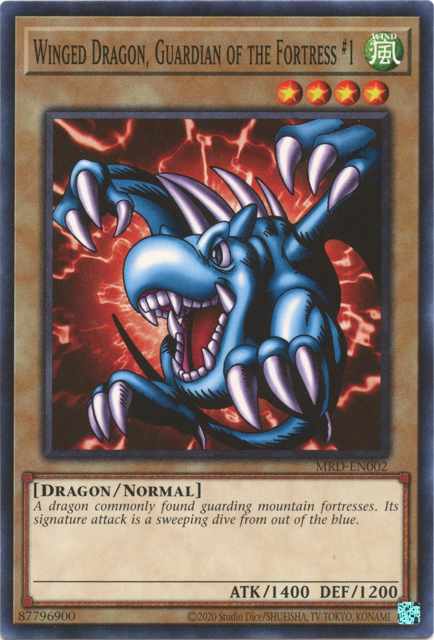 Image for Winged Dragon, Guardian of the Fortress #1 (Metal Raiders (25th Anniversary Edition)) (MRD-EN002) - YuGiOh