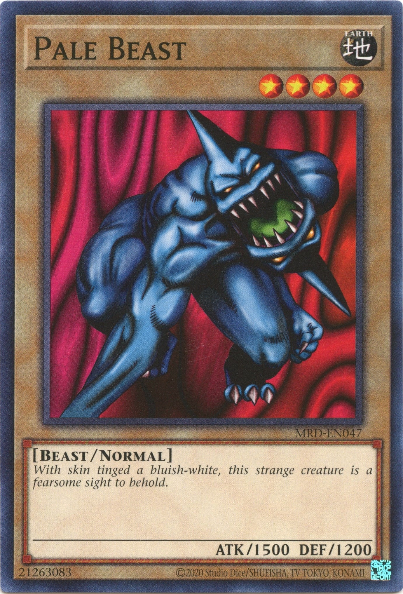 Image for Pale Beast (Metal Raiders (25th Anniversary Edition)) (MRD-EN047) - YuGiOh