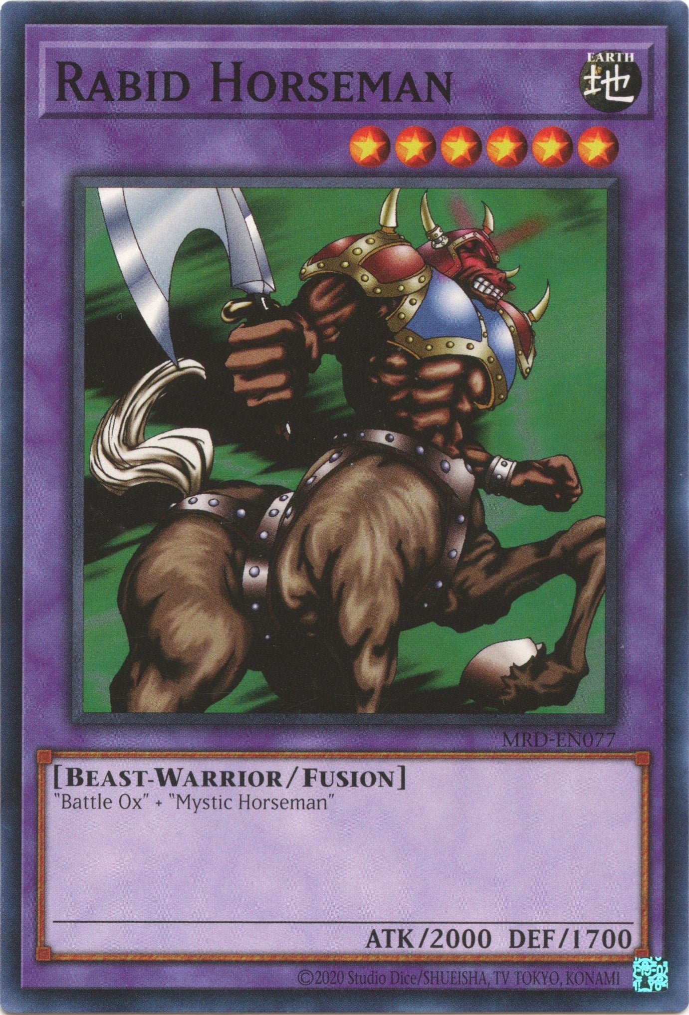 Image for Rabid Horseman (Metal Raiders (25th Anniversary Edition)) (MRD-EN077) - YuGiOh