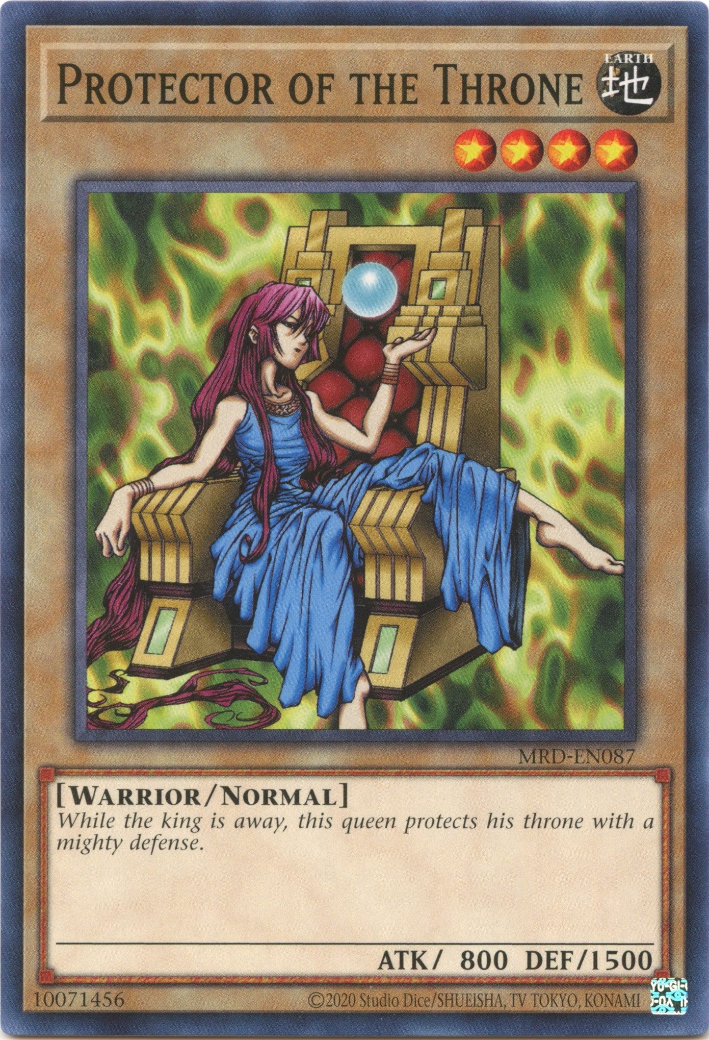 Image for Protector of the Throne (Metal Raiders (25th Anniversary Edition)) (MRD-EN087) - YuGiOh