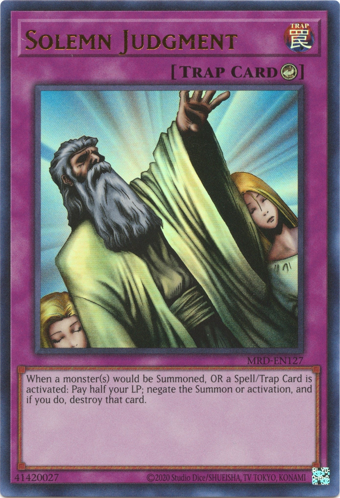 Image for Solemn Judgment (Metal Raiders (25th Anniversary Edition)) (MRD-EN127) - YuGiOh