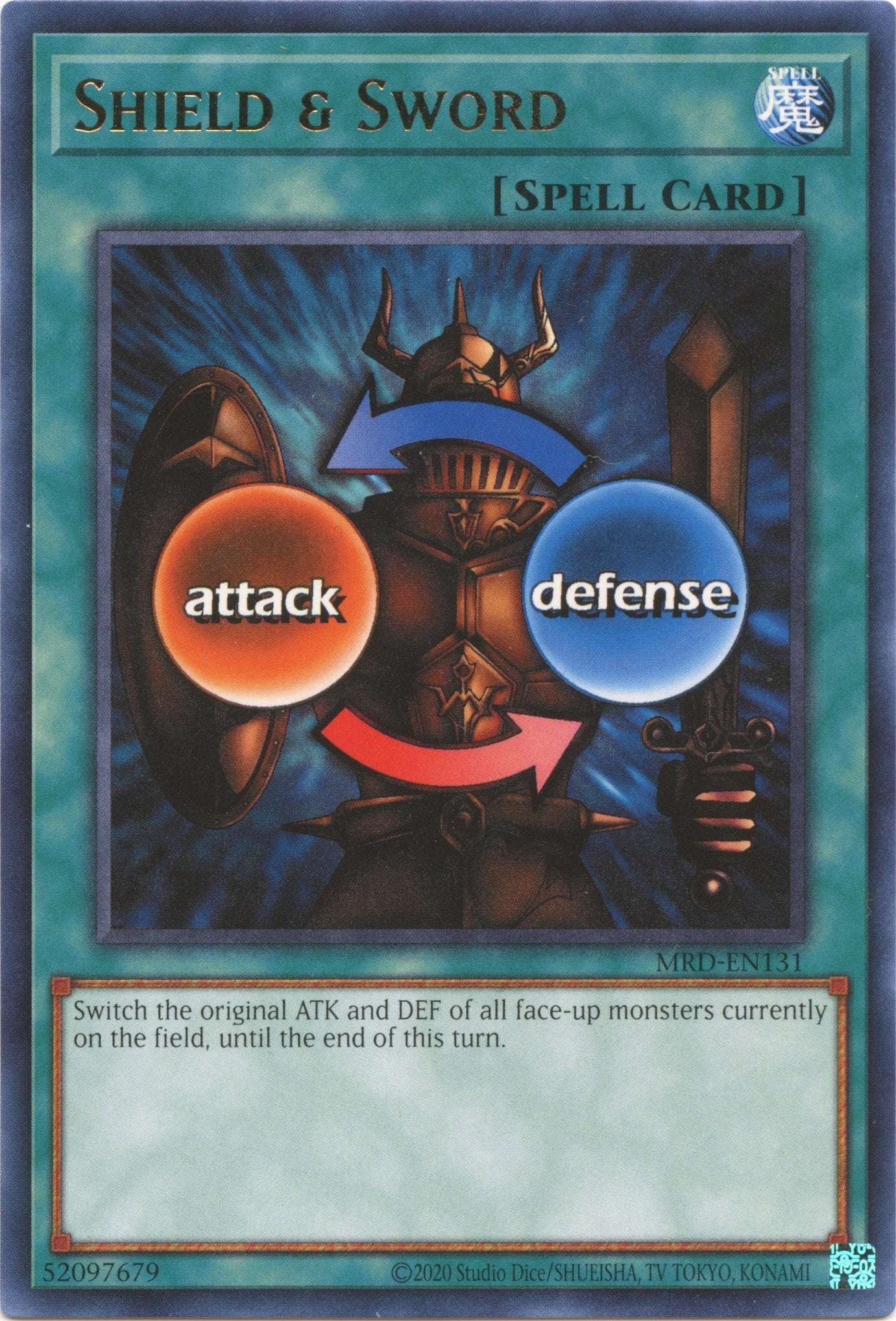 Image for Shield & Sword (Metal Raiders (25th Anniversary Edition)) (MRD-EN131) - YuGiOh