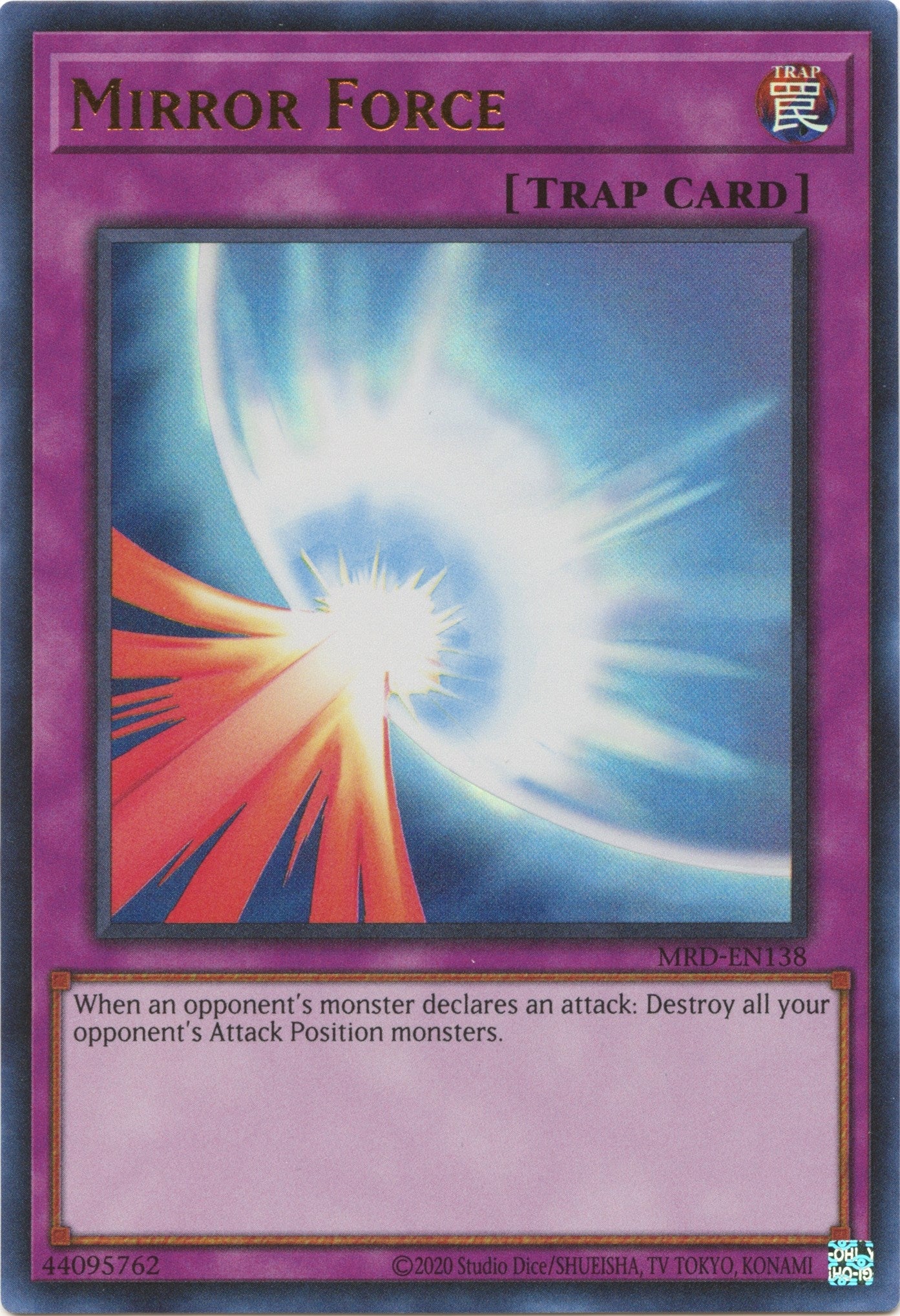 Image for Mirror Force (Metal Raiders (25th Anniversary Edition)) (MRD-EN138) - YuGiOh