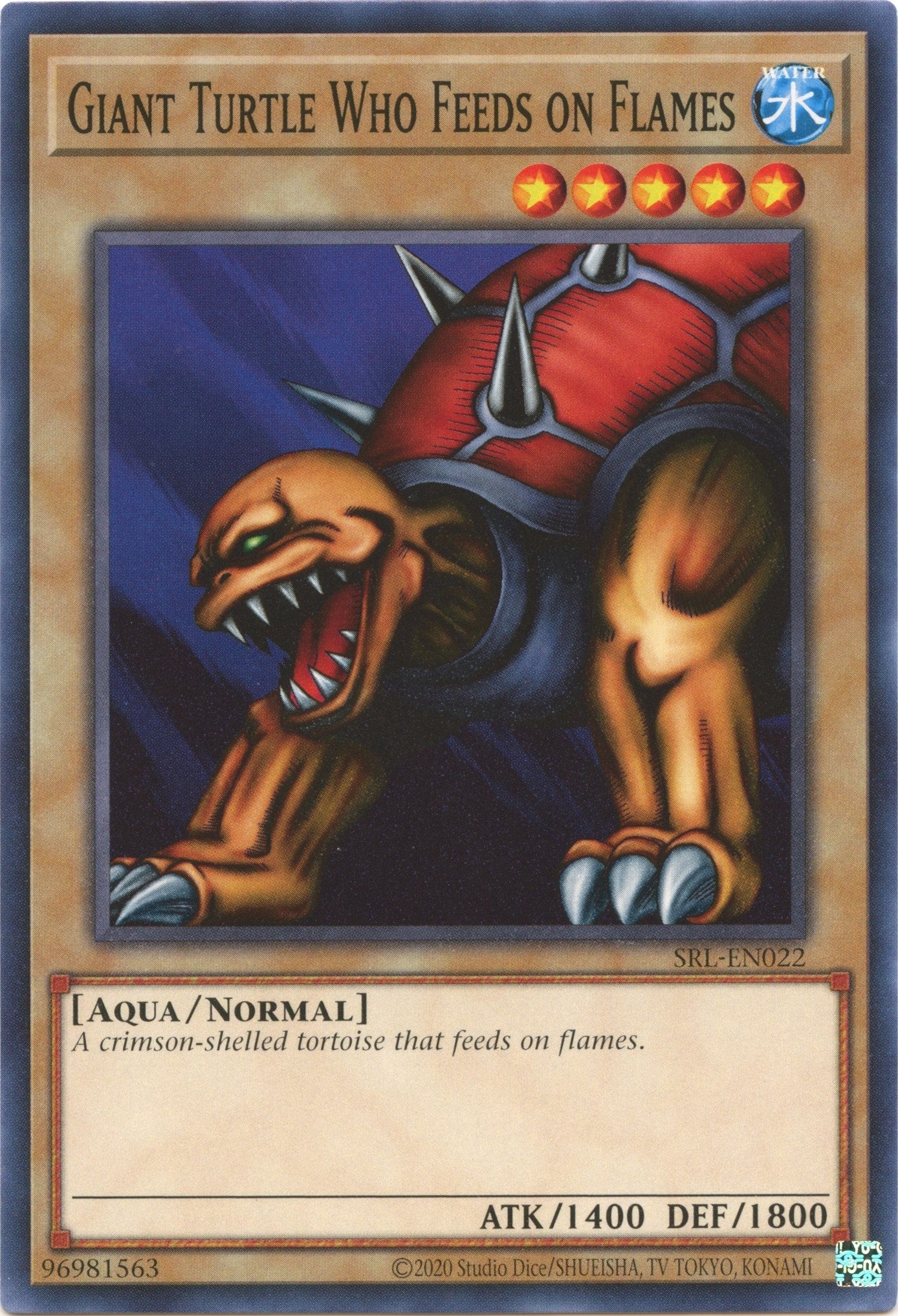 Image for Giant Turtle Who Feeds on Flames (Spell Ruler (25th Anniversary Edition)) (SRL-EN022) - YuGiOh