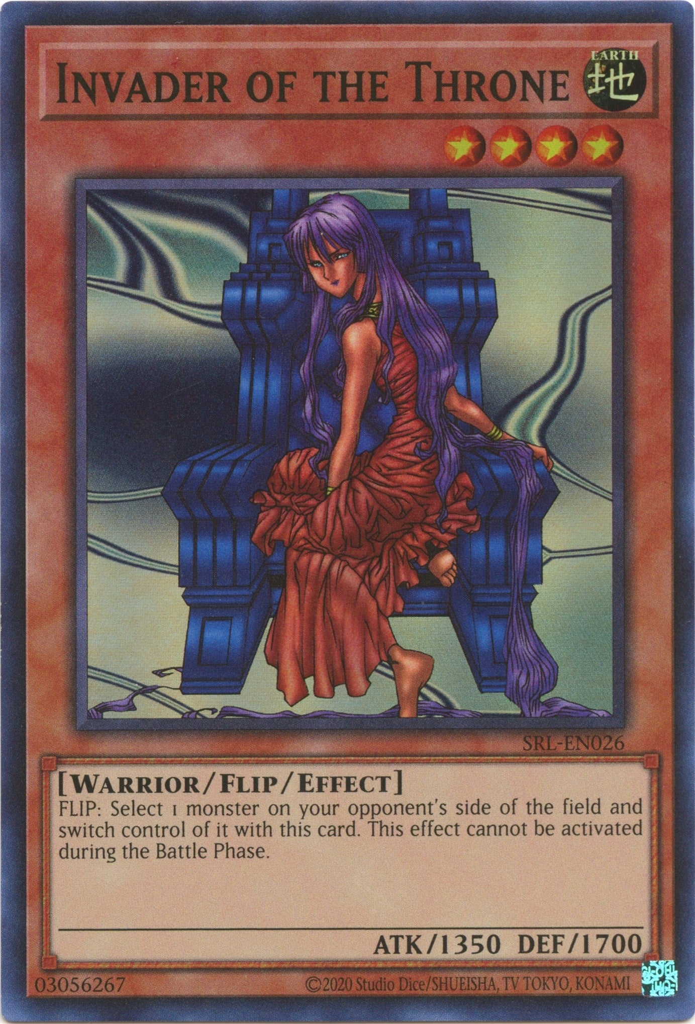 Image for Invader of the Throne (Spell Ruler (25th Anniversary Edition)) (SRL-EN026) - YuGiOh