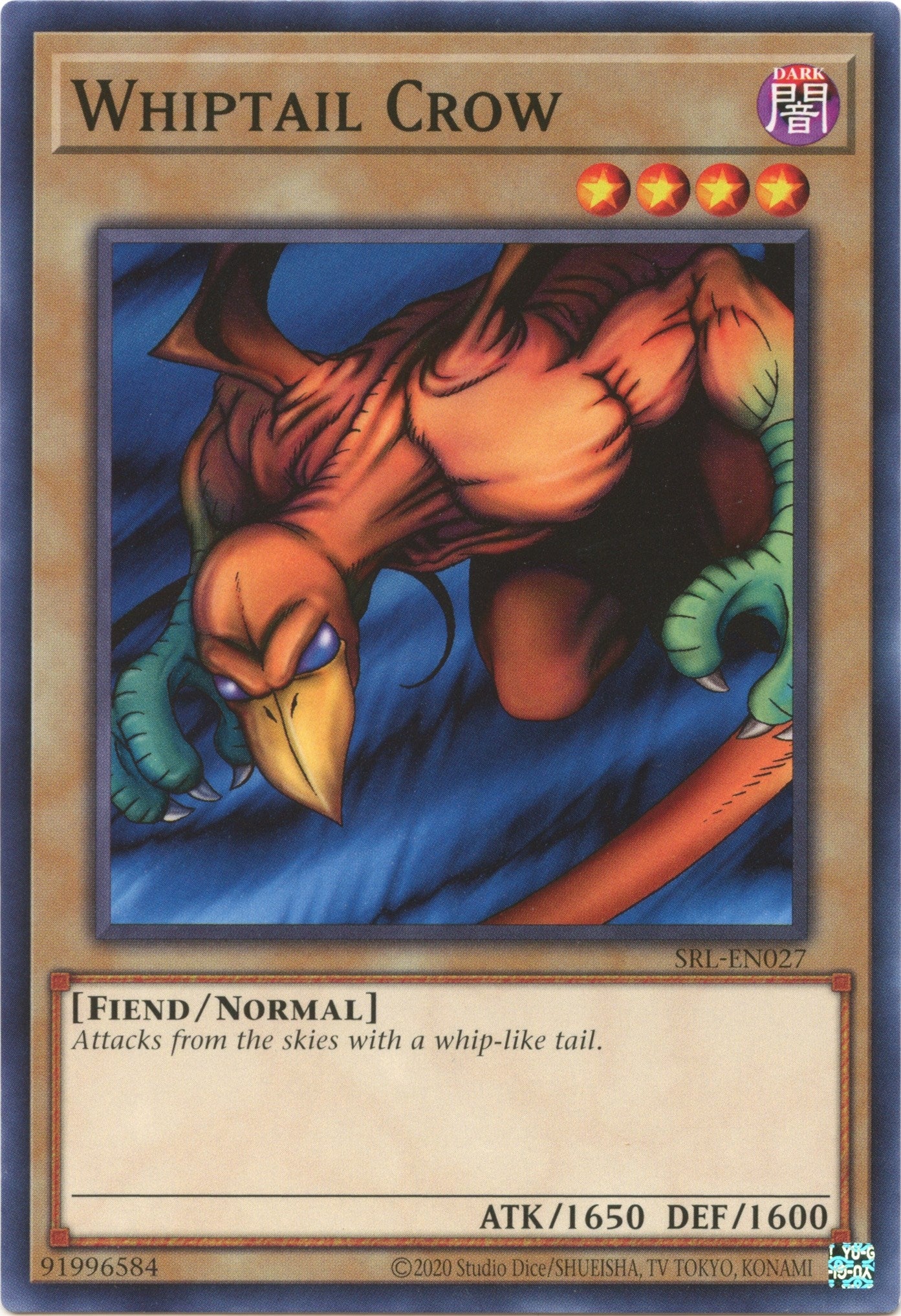 Image for Whiptail Crow (Spell Ruler (25th Anniversary Edition)) (SRL-EN027) - YuGiOh
